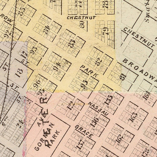 Vintage Map of Saint Peter, Minnesota, 1874
