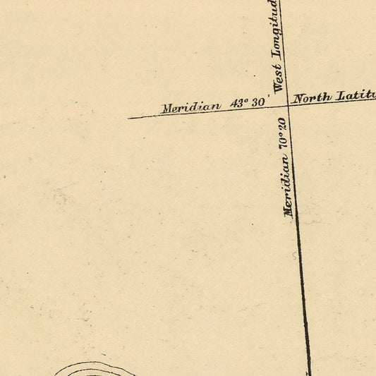 Vintage Map of Scarborough, Maine, 1894