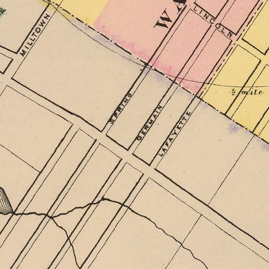 Vintage Map of Calais, Maine, 1894 | Wall Art