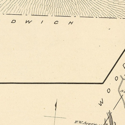 Vintage Map of Thornton, New Hampshire, 1892