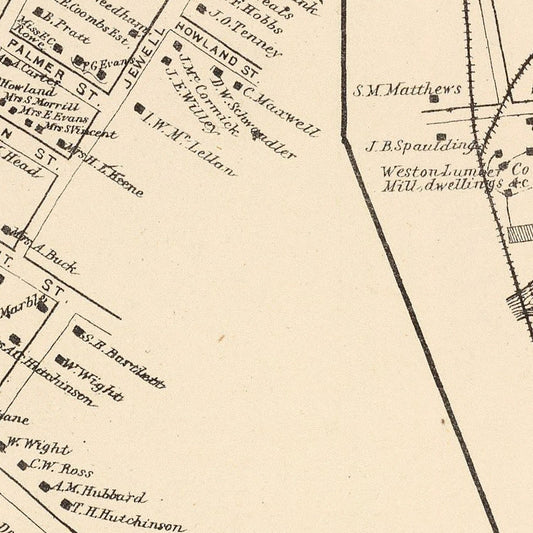 Vintage Map of Gorham, New Hampshire, 1892