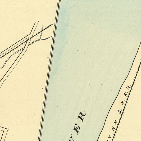 Vintage Map of Collinsville, Connecticut, 1893