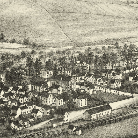 Vintage Map of Groton, Massachusetts, 1886