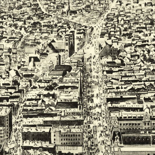 Vintage Map of Providence, Rhode Island, 1895