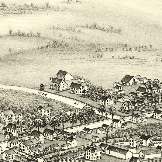 Vintage Map of Hunter, Greene County, New York, 1890
