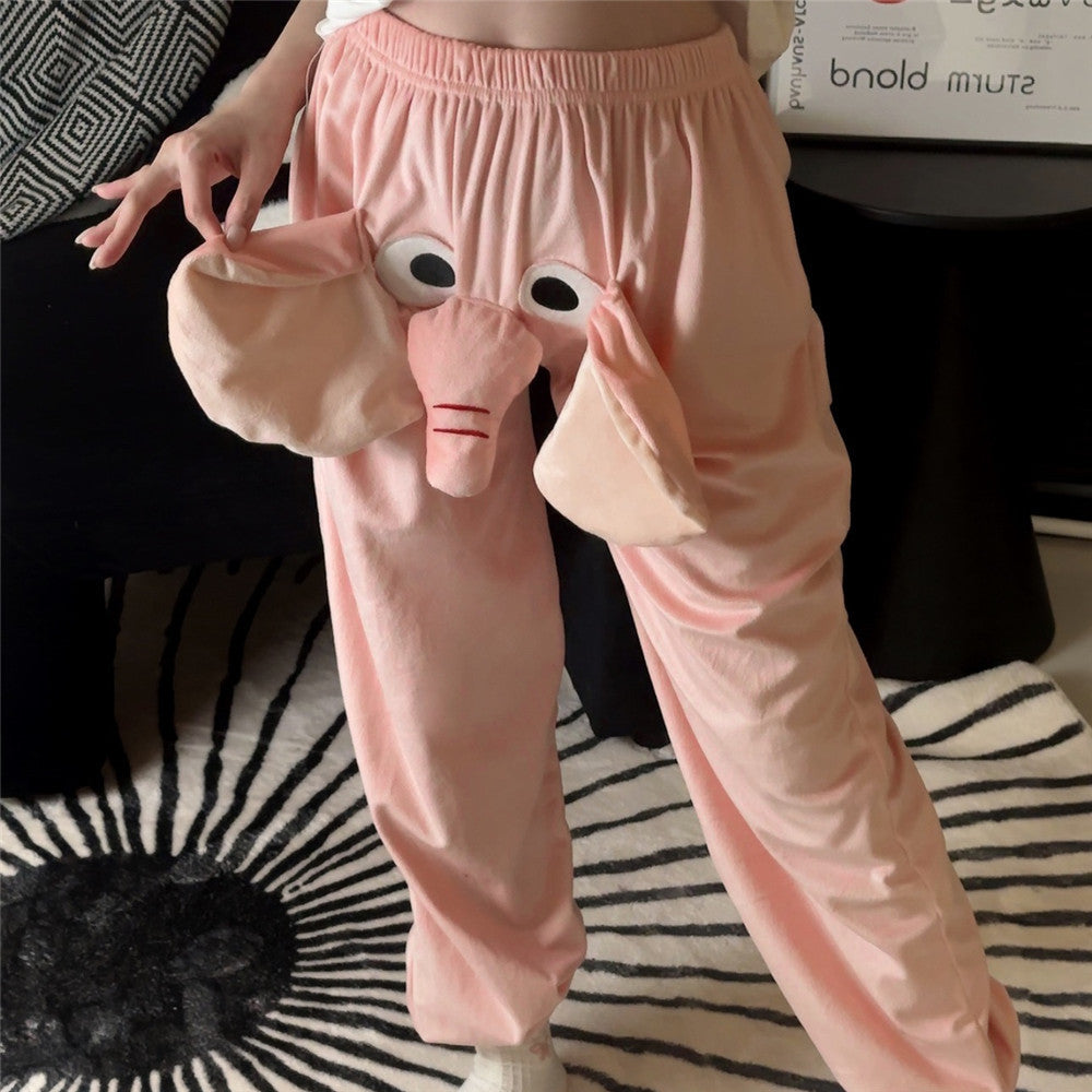 Elephant Trousers Dumbo Nose Ringing Pants – Bring Laughter to Loungewear
