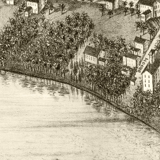 Vintage Map of East Haddam, Connecticut, 1880