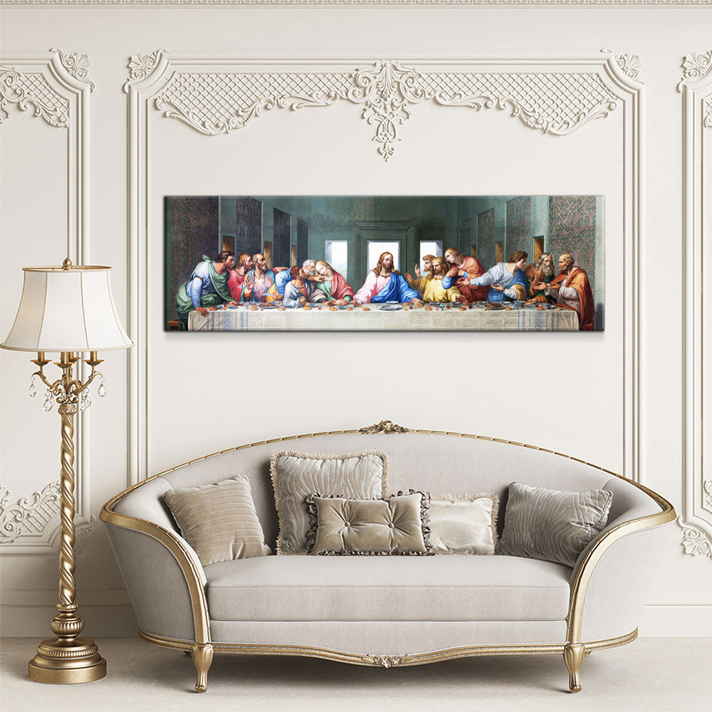 The Last Supper Canvas Wall Art, Da Vinci Classic Painting