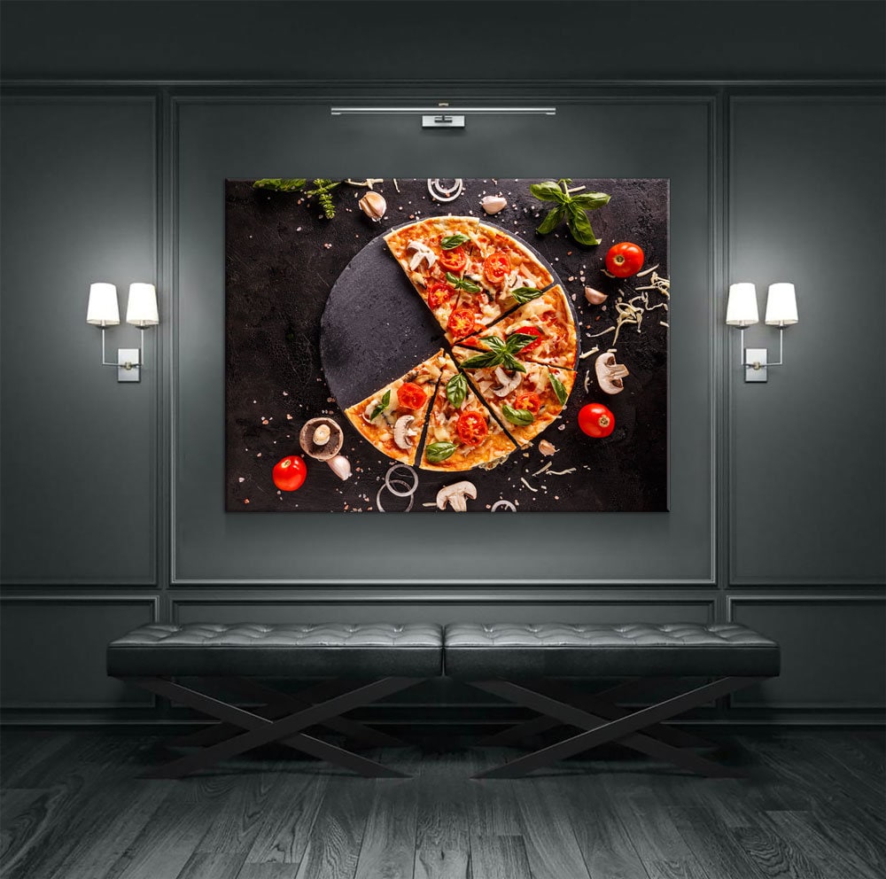 Fresh Italian Pizza Canvas Wall Art
