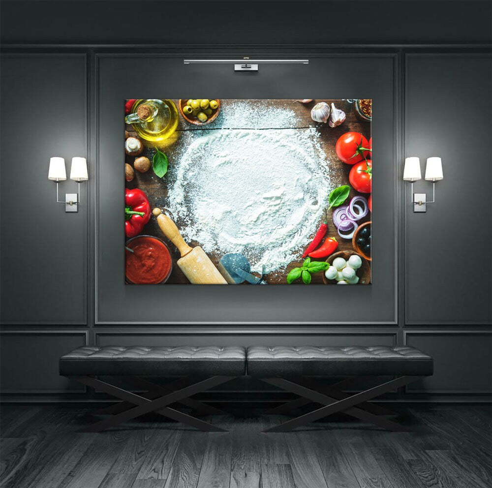 Pizza Prep Canvas Wall Art