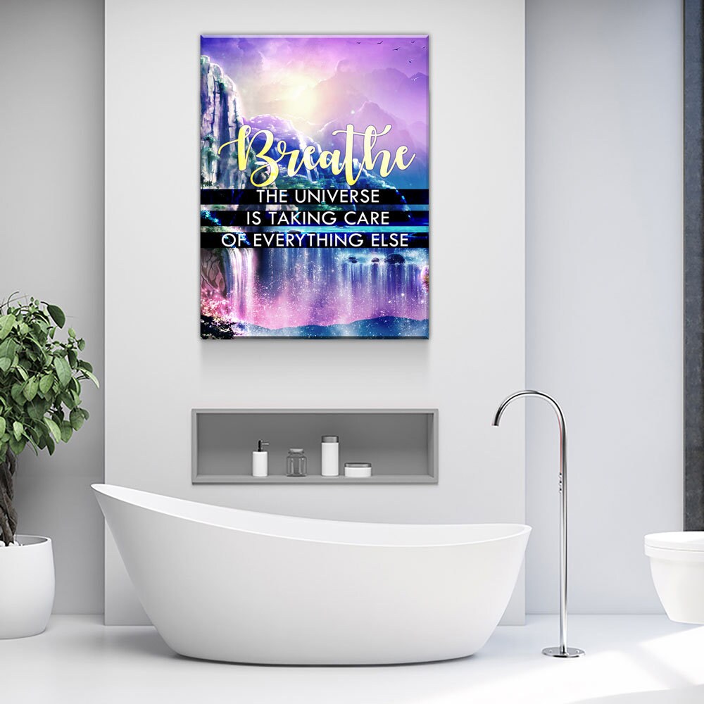 Breathe, The Universe Has The Rest Canvas Wall Art