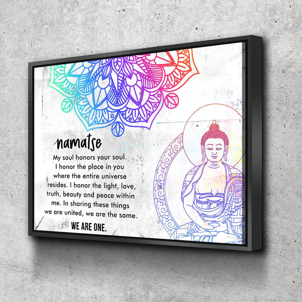 Namaste We Are One Canvas Wall Art
