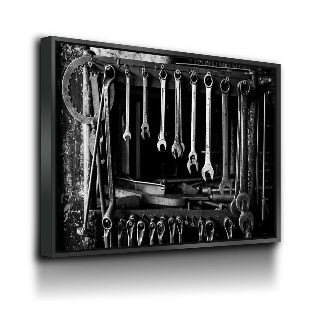 Mechanic Tools Canvas Wall Art