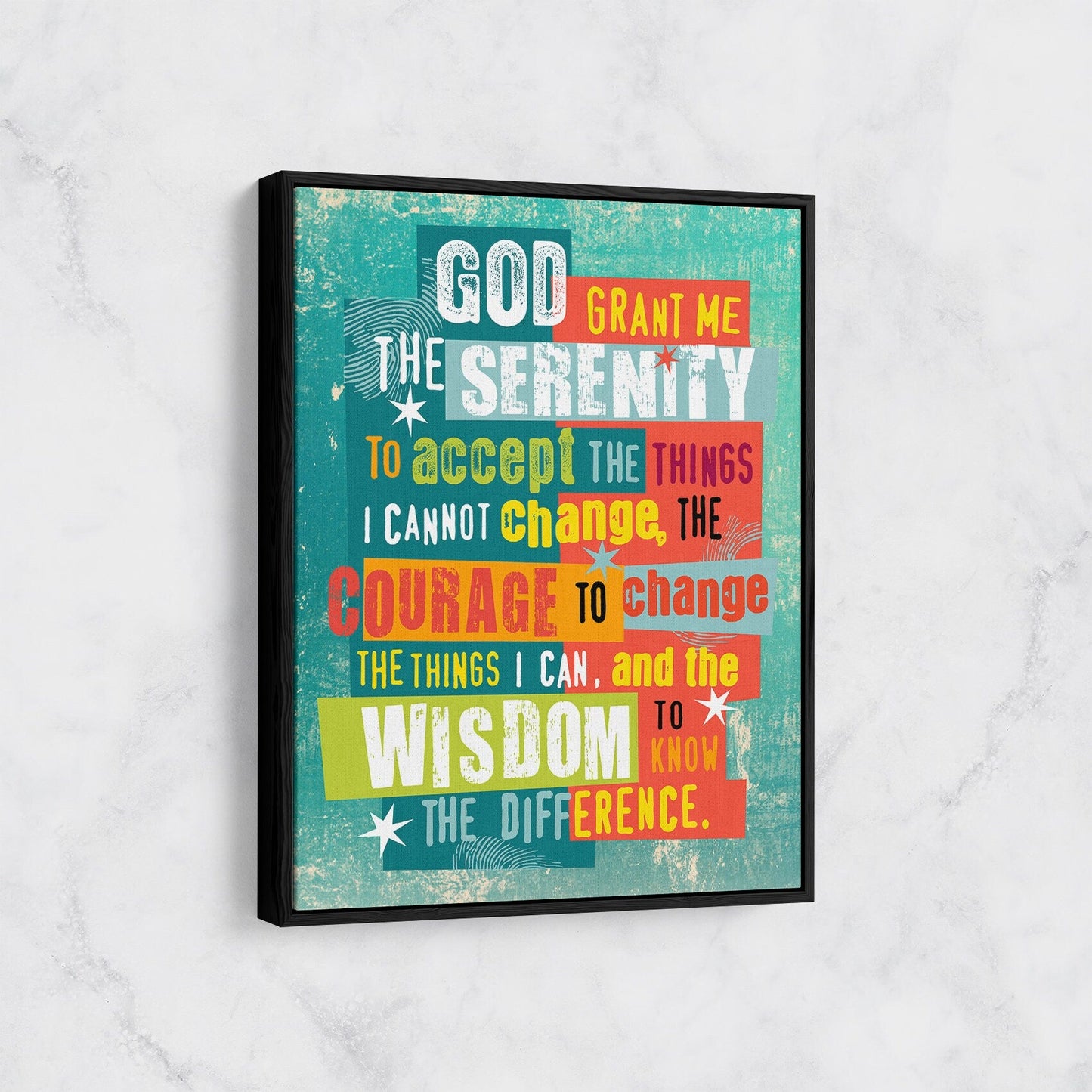 Serenity Prayer Canvas Wall Art