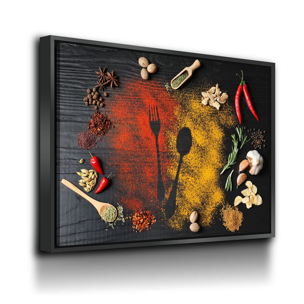 Kitchen Herbs & Spices Canvas Wall Art