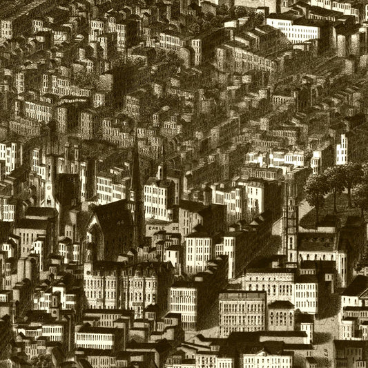 Vintage Map of Albany, New York, 1879