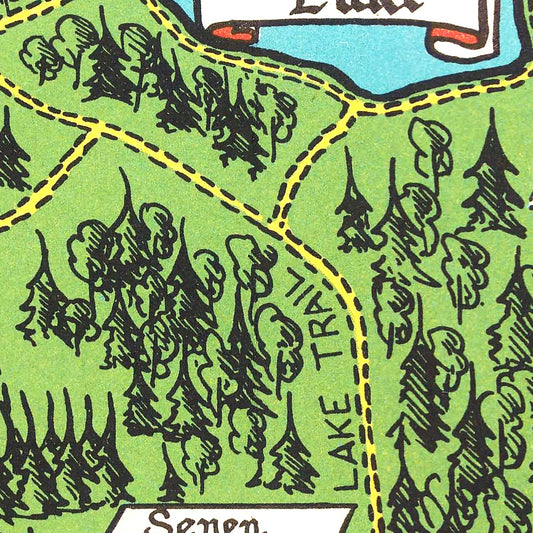 Vintage Map of Stanley Park, Vancouver, 1938