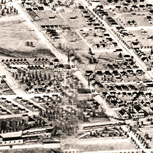 Vintage Map of Anniston, Alabama, 1903
