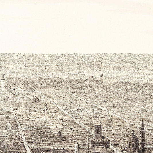 Vintage Map of Buenos Aires, Argentina 1880