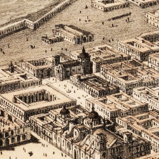 Vintage Map of Veracruz, Mexico, 1862