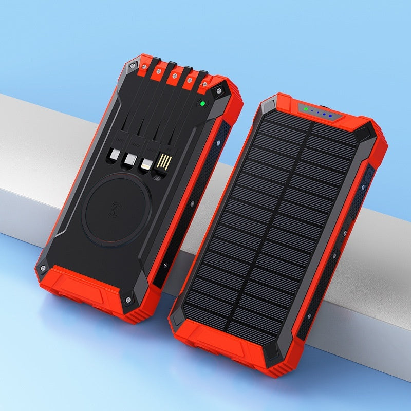 Solar Powered Phone Charger – Wireless Solar Power Bank (Stay Charged Anywhere)