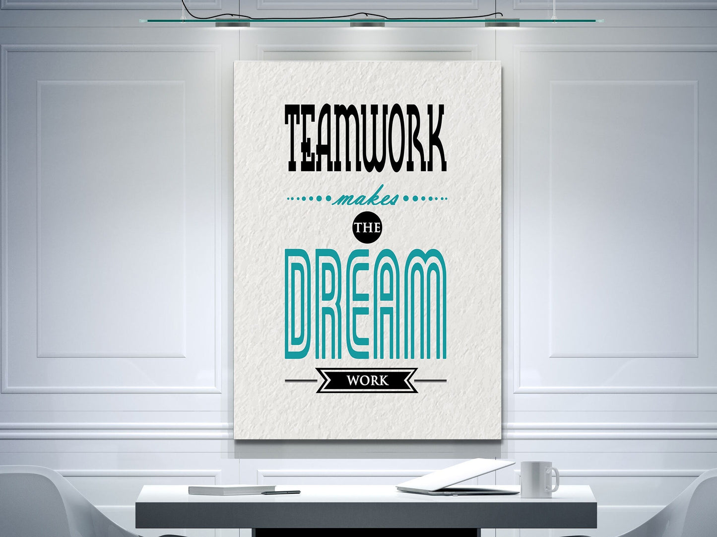 Teamwork Makes The Dreamwork Canvas Wall Art