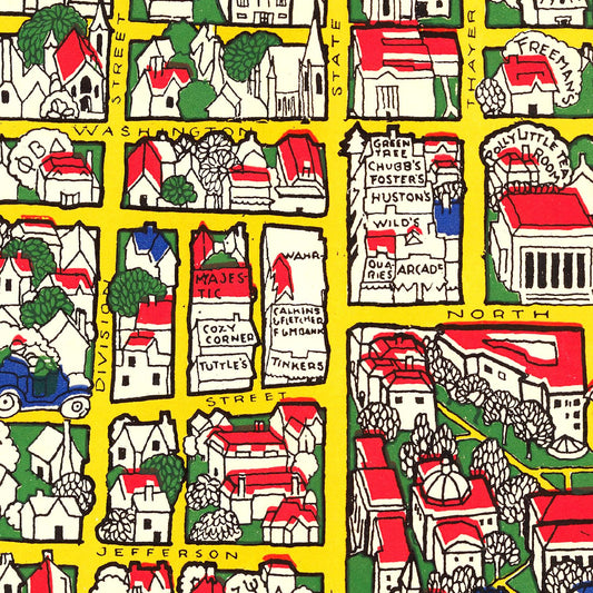Vintage Map of University of Michigan, Ann Arbor, 1926