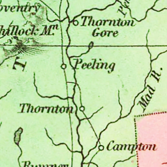 Vintage Map of New Hampshire, 1831