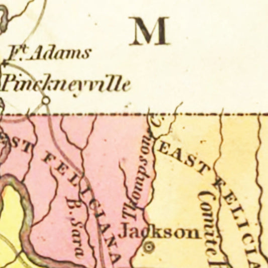 Vintage Map of Louisiana, 1831