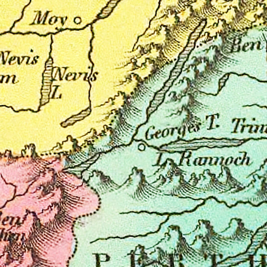 Vintage Map of Scotland, 1831