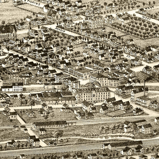 Vintage Map of Fairport, New York, 1885