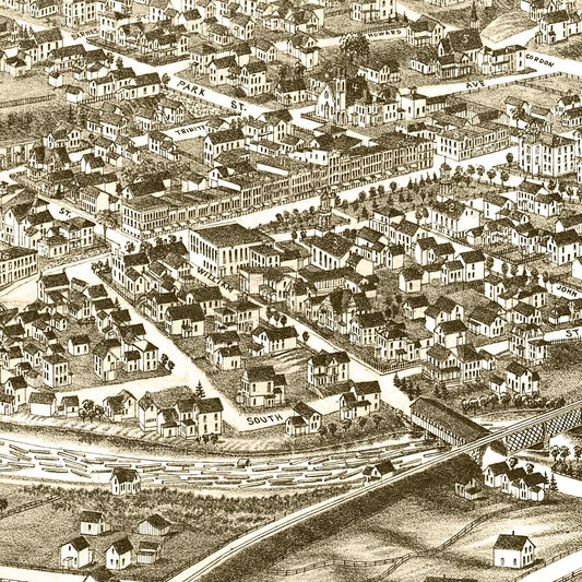 Vintage Map of Gouverneur, New York, 1885