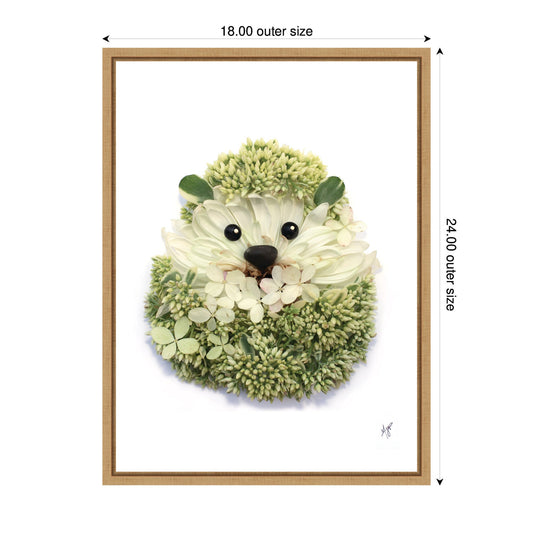 Hedgehog Framed Canvas Wall Art