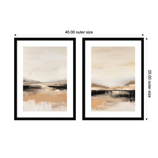 Peaceful Landscape Wall Art Set of 2 Prints