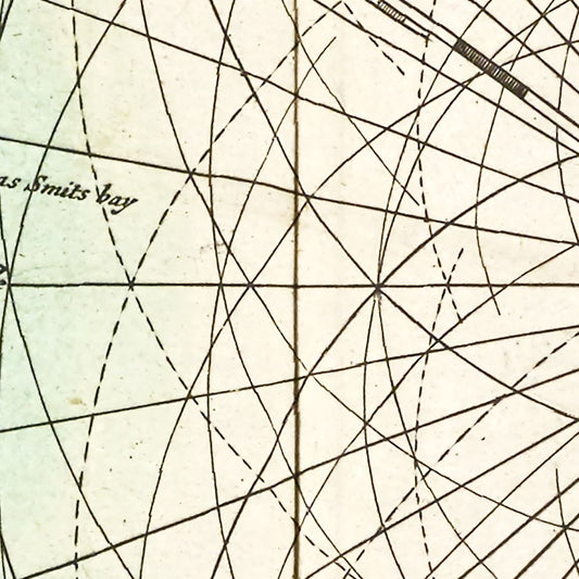 Vintage Map of the North Pole, Canada and Greenland, 1665