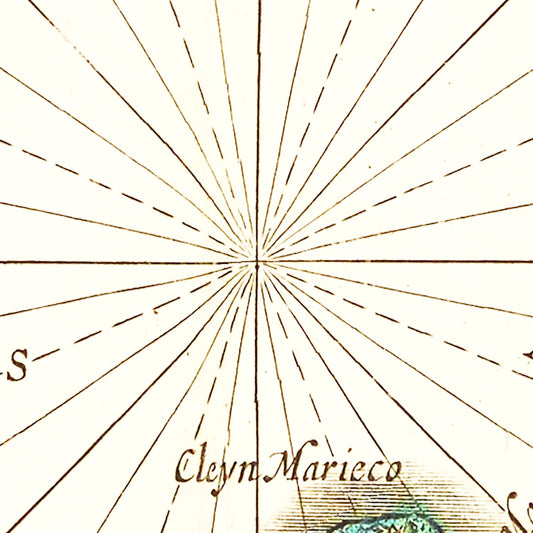 Vintage Map of the Spice Islands, Indonesia, 1665
