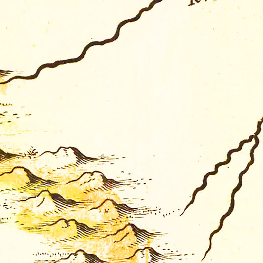 Vintage Map of Guyana, 1665