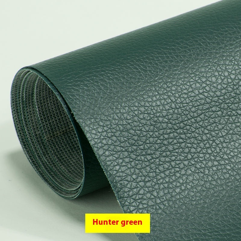 green leather repair sticky patch