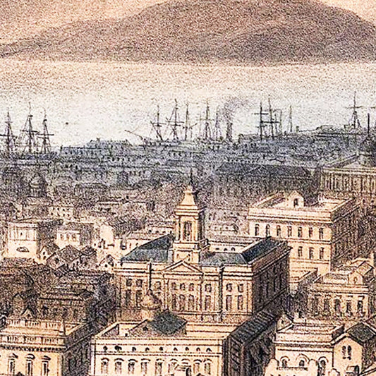 Vintage Map of San Francisco, California, 1860