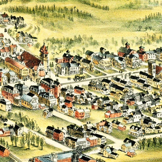 Vintage Map of Derry, New Hampshire 1898