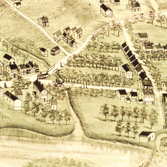 Vintage Map of Hope, Providence County, Rhode Island, 1889