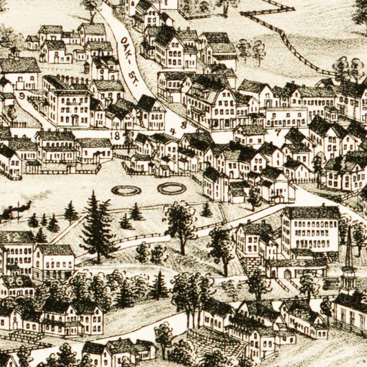 Vintage Map of Springvale, Maine, 1888