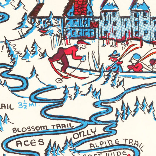 Vintage Map of Mount Hood Recreation Area, Oregon, 1939