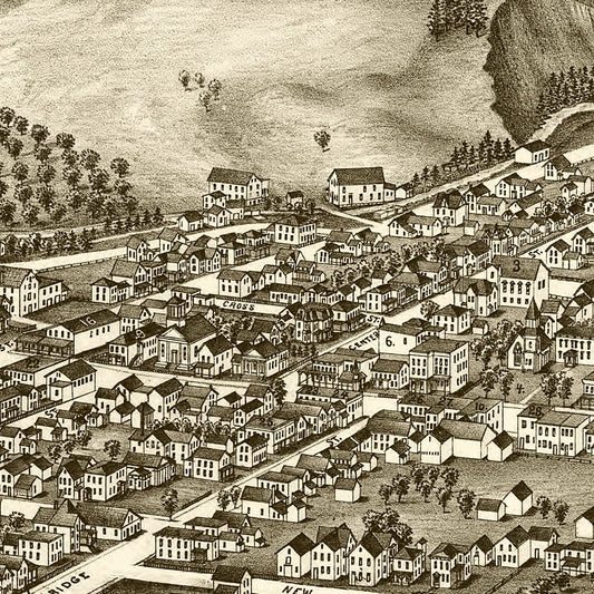 Vintage Map of St. Johnsville, New York, 1890
