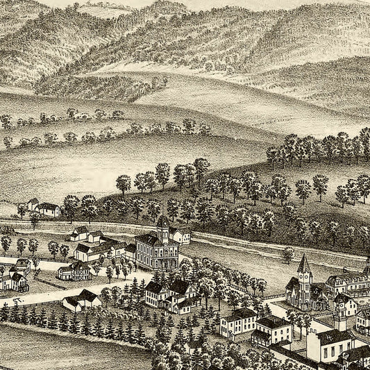 Vintage Map of Salem, New York, 1889