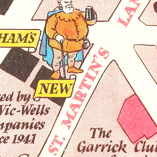 Vintage Map of Southwark, London, 1948