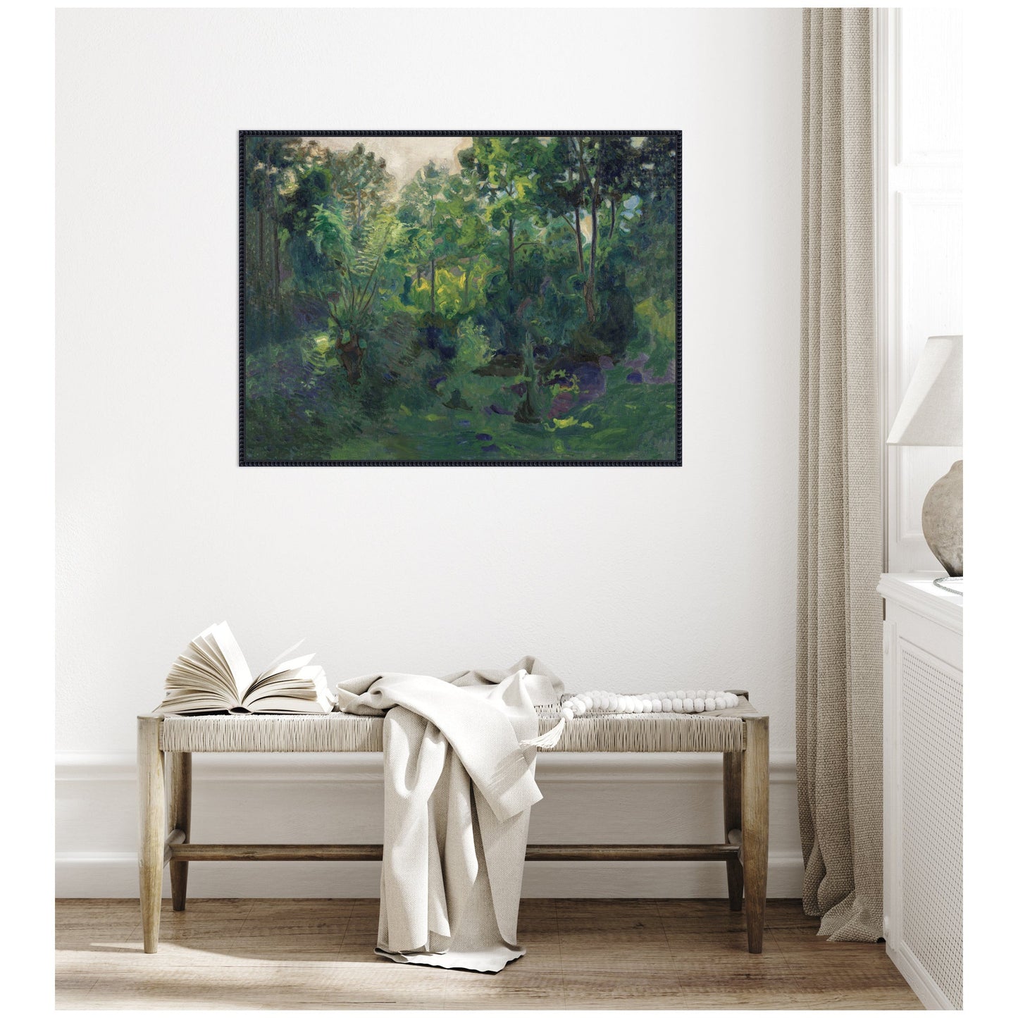 Wooded Landscape Framed Canvas Wall Art