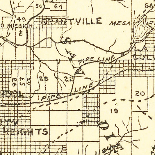 Vintage Map of San Diego, California, 1895