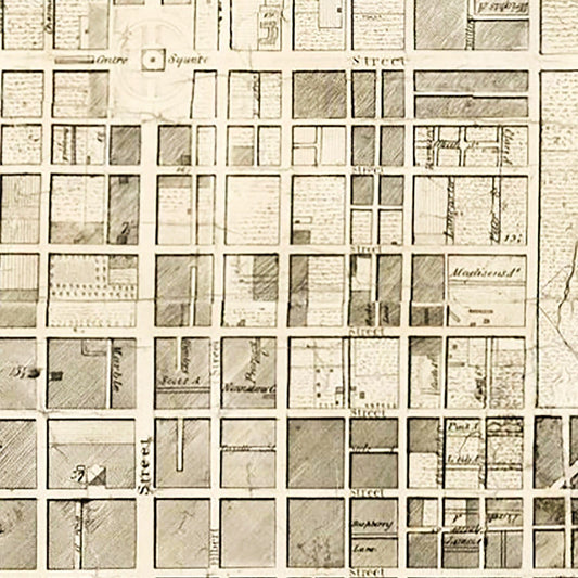 Vintage Map of Philadelphia, Pennsylvania, 1819