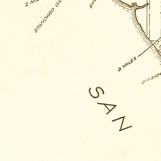 Vintage Map of San Diego, California, 1914 II